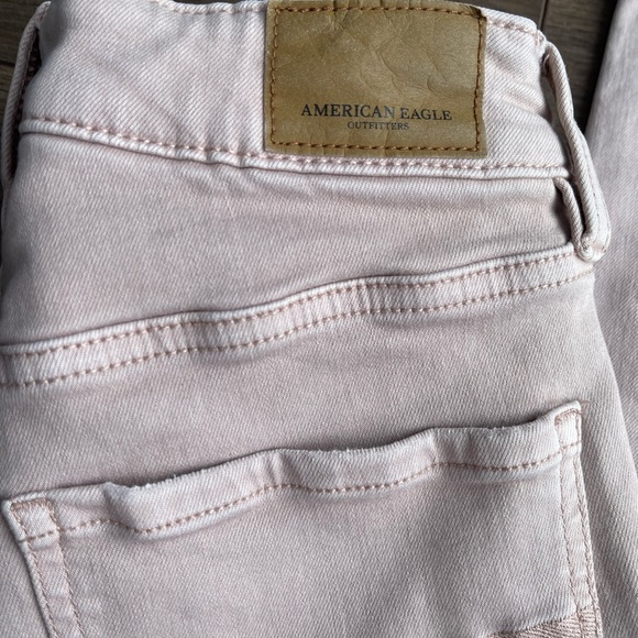 American Eagle Powder Pink High Rise Jeggings - Picture 5 of 8